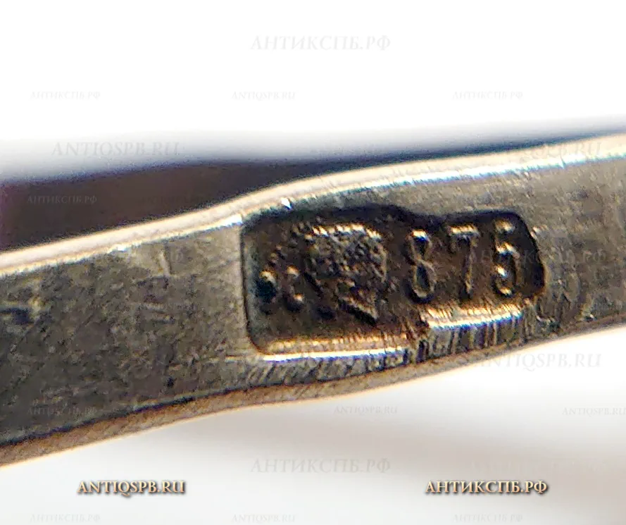 Брошь серебряная "Ландыши". ОЮ5. СССР. Вт. пол. ХХ века. №21656